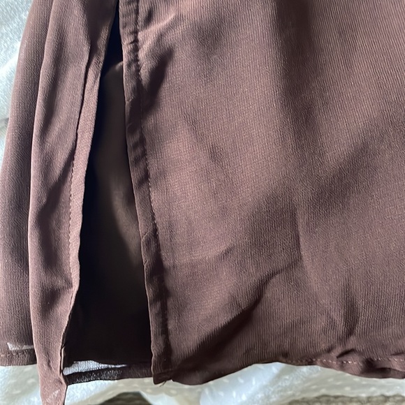 Beginning boutique brown mini dress - Picture 9 of 9